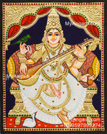 Saraswathi Tanjore Painting