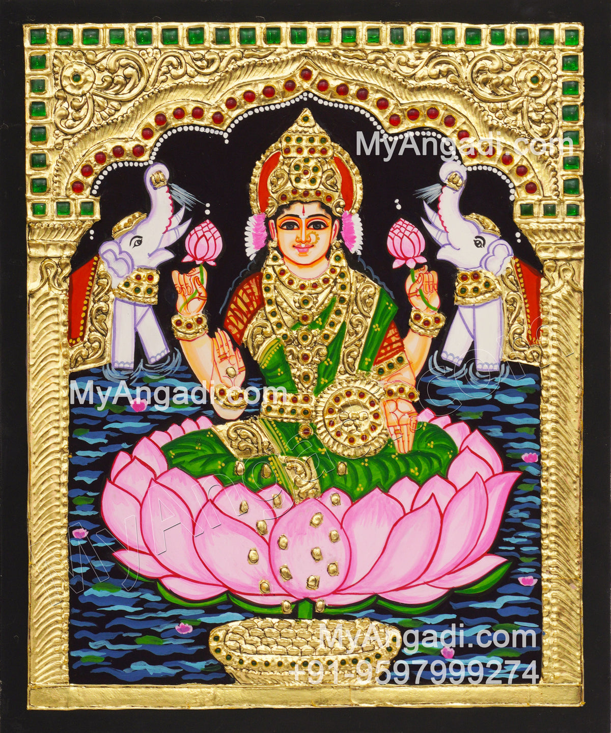 Gajalakshmi Tanjore Paintings