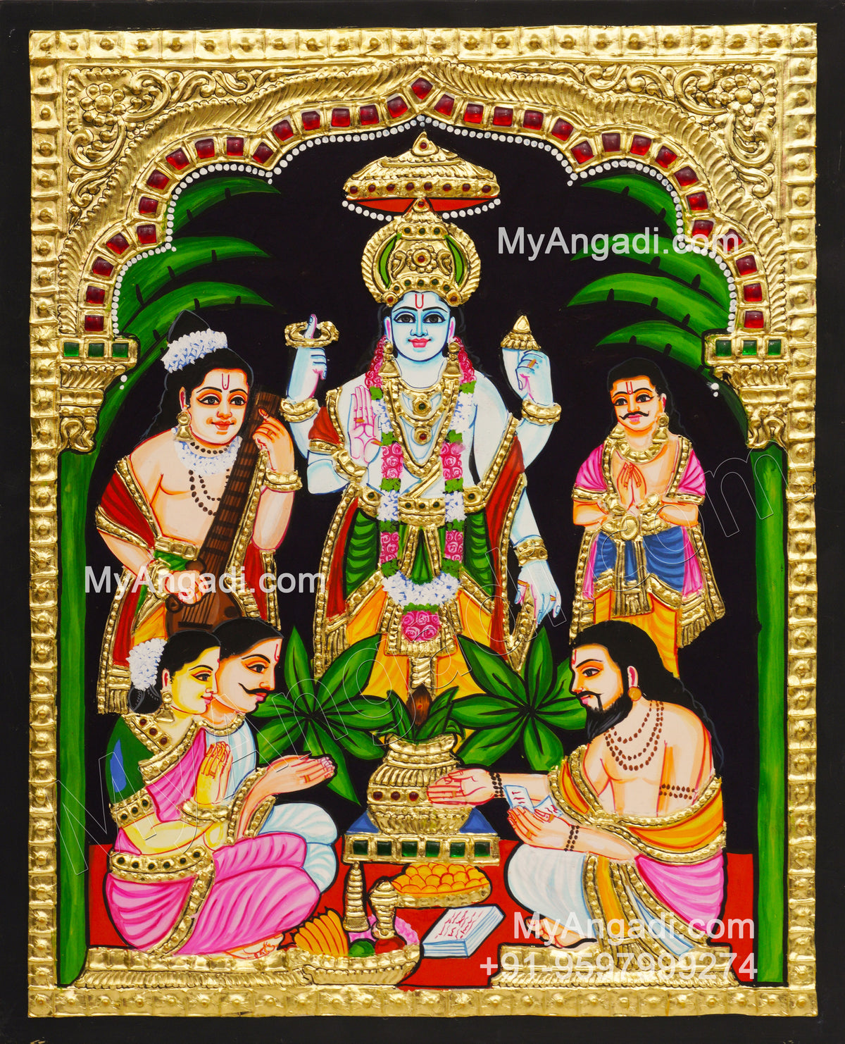 Sathyanarayana Tanjore Painting