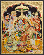 Ramar Pattabhishekam Tanjore Painting Tanjore Painting