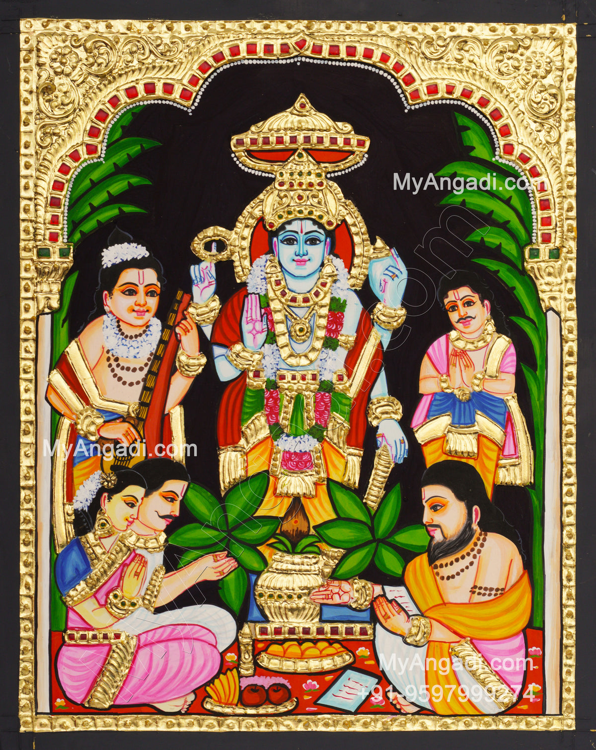 Sathyanarayana Tanjore Painting