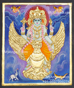 Gajendra Moksham Tanjore Painting