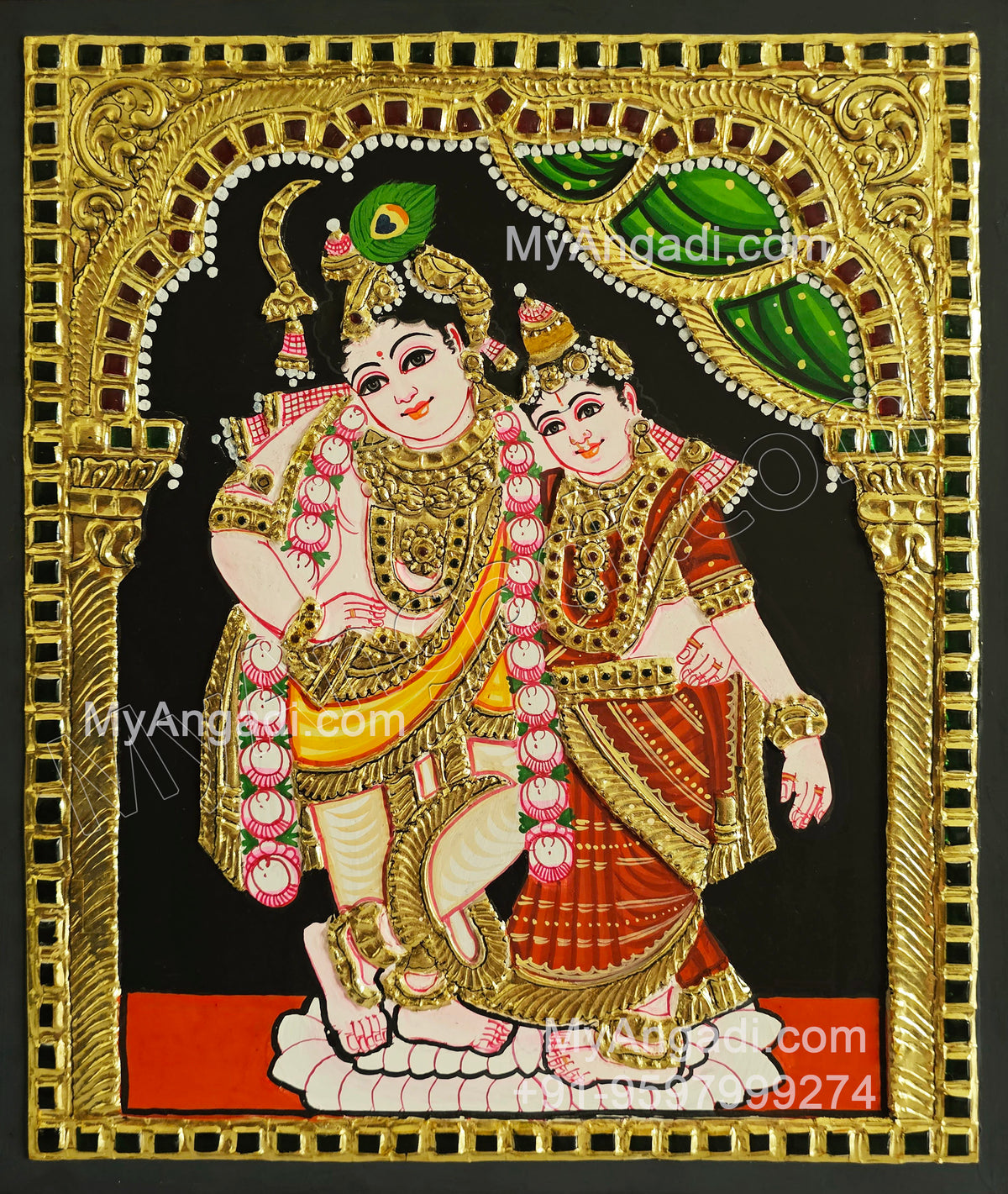 Radha Krishna Tanjore Paintings