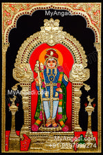 Raja Alangara Murugan Tanjore Painting