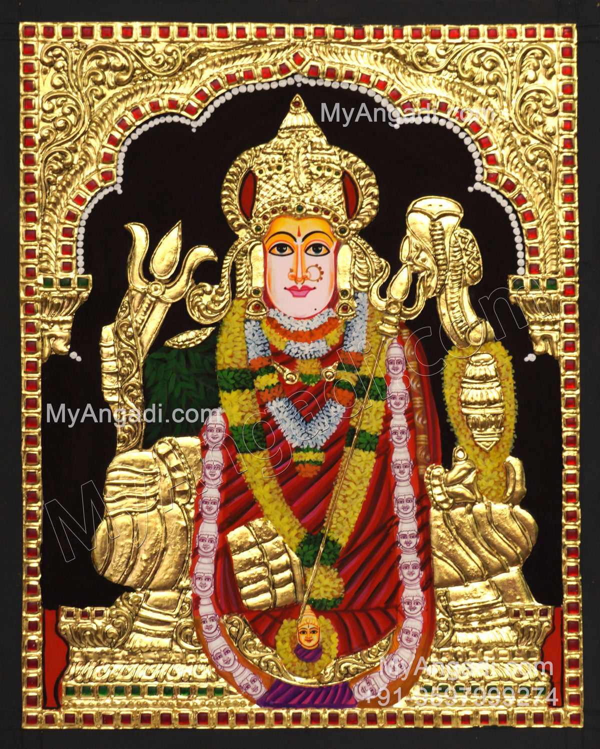 Mavullama Ammavaru Tanjore Painting