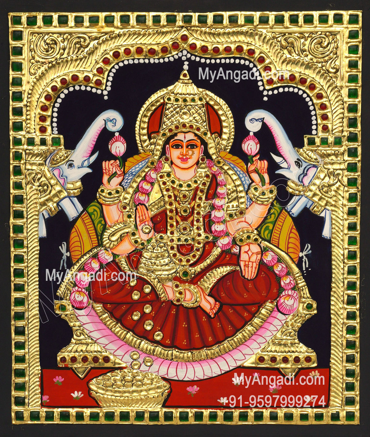 Gajalakshmi Tanjore Paintings