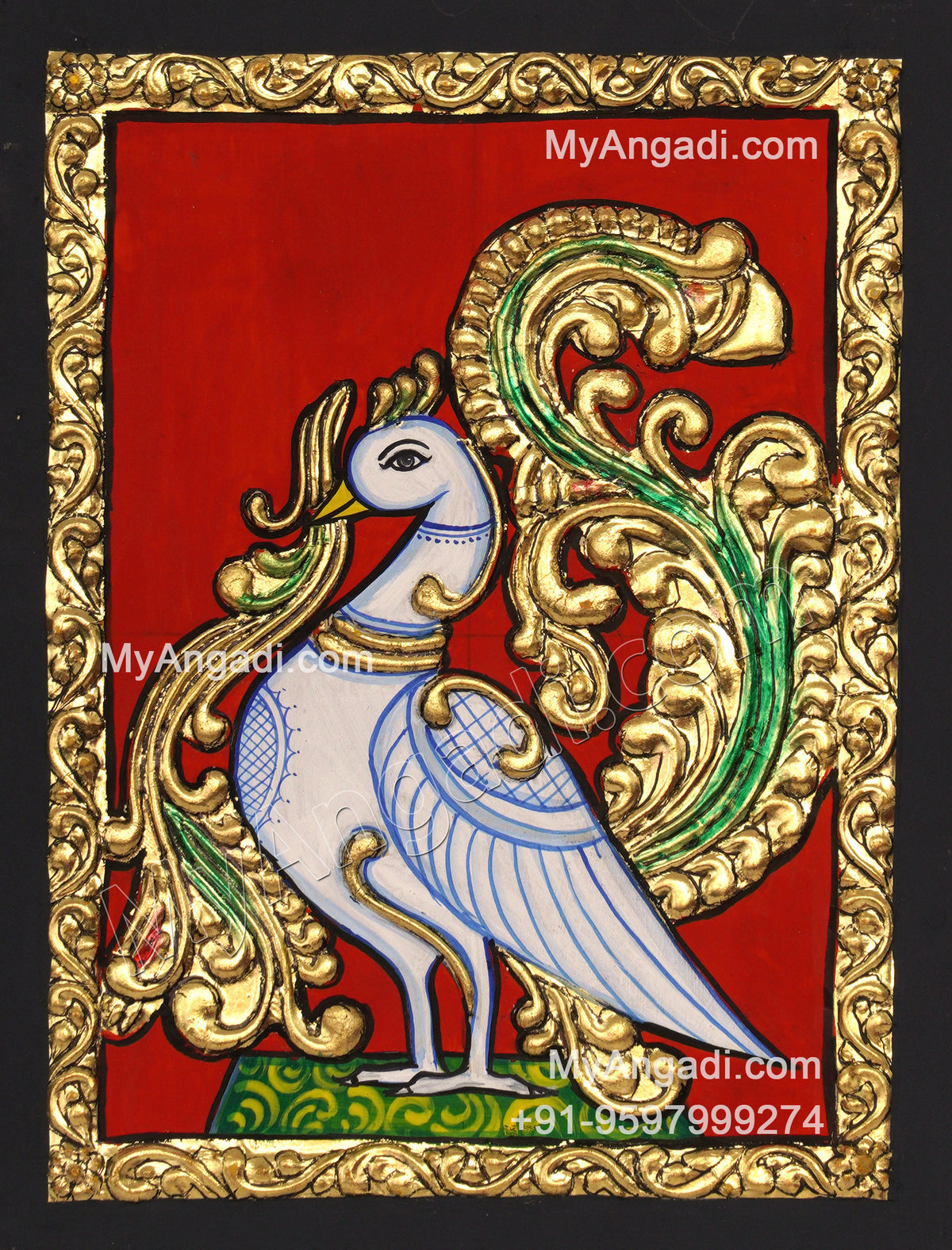 Peacock Tanjore Painting