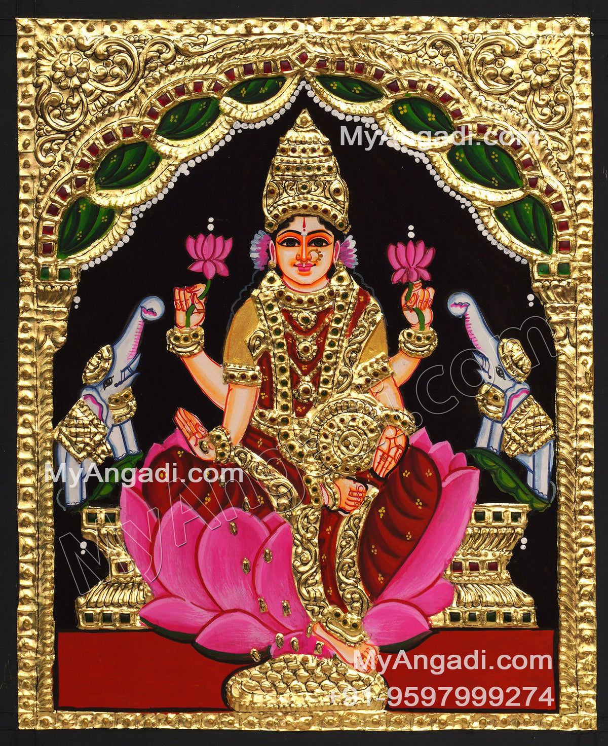 Gajalakshmi Tanjore Paintings