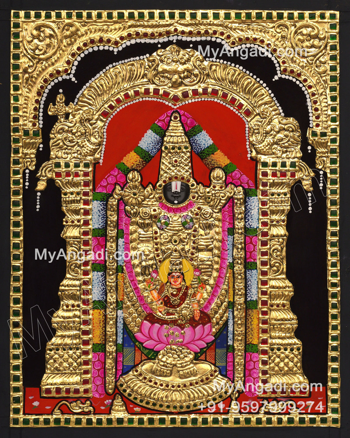 Balaji LakshmiTanjore Painting