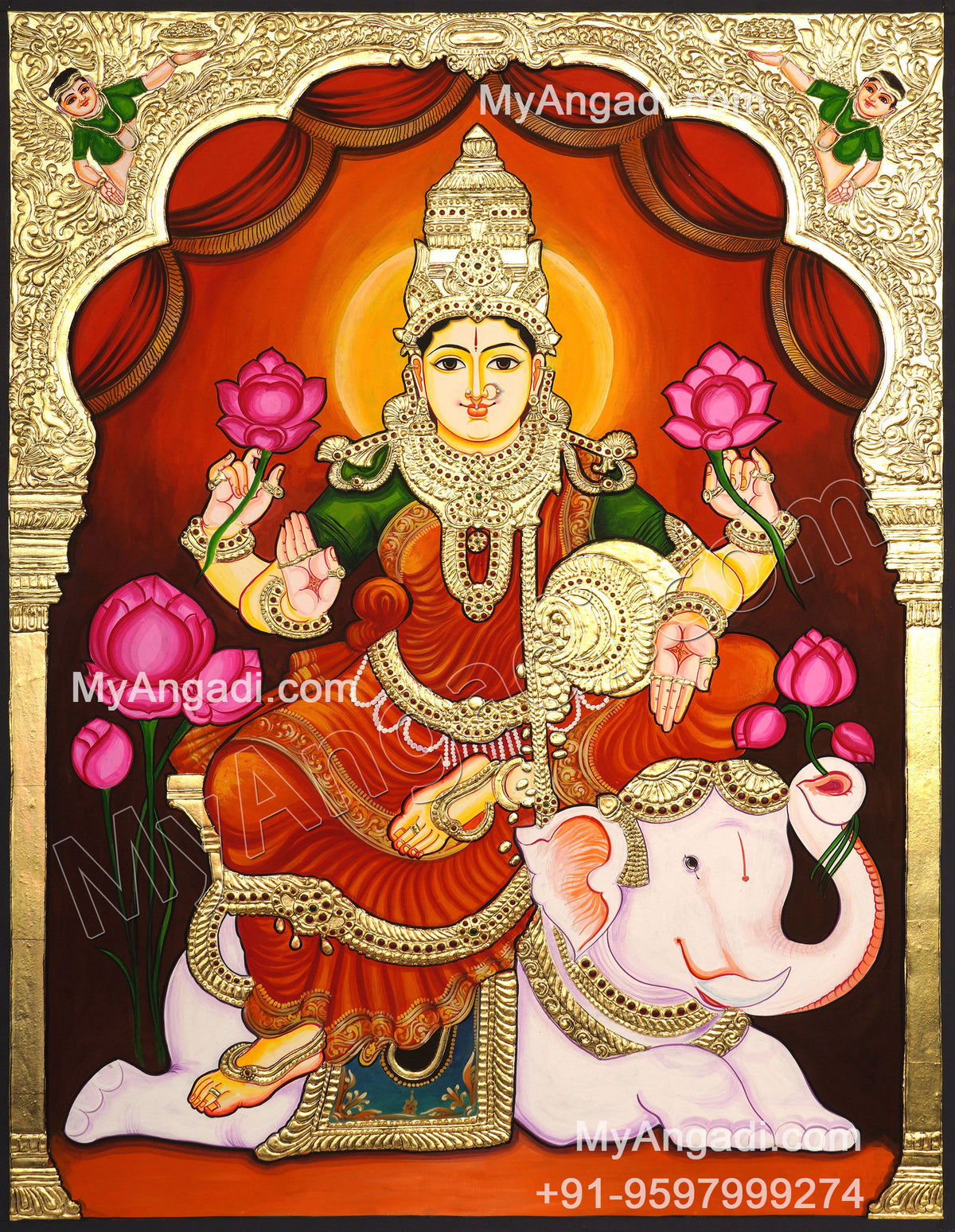 Gajalakshmi Tanjore Paintings