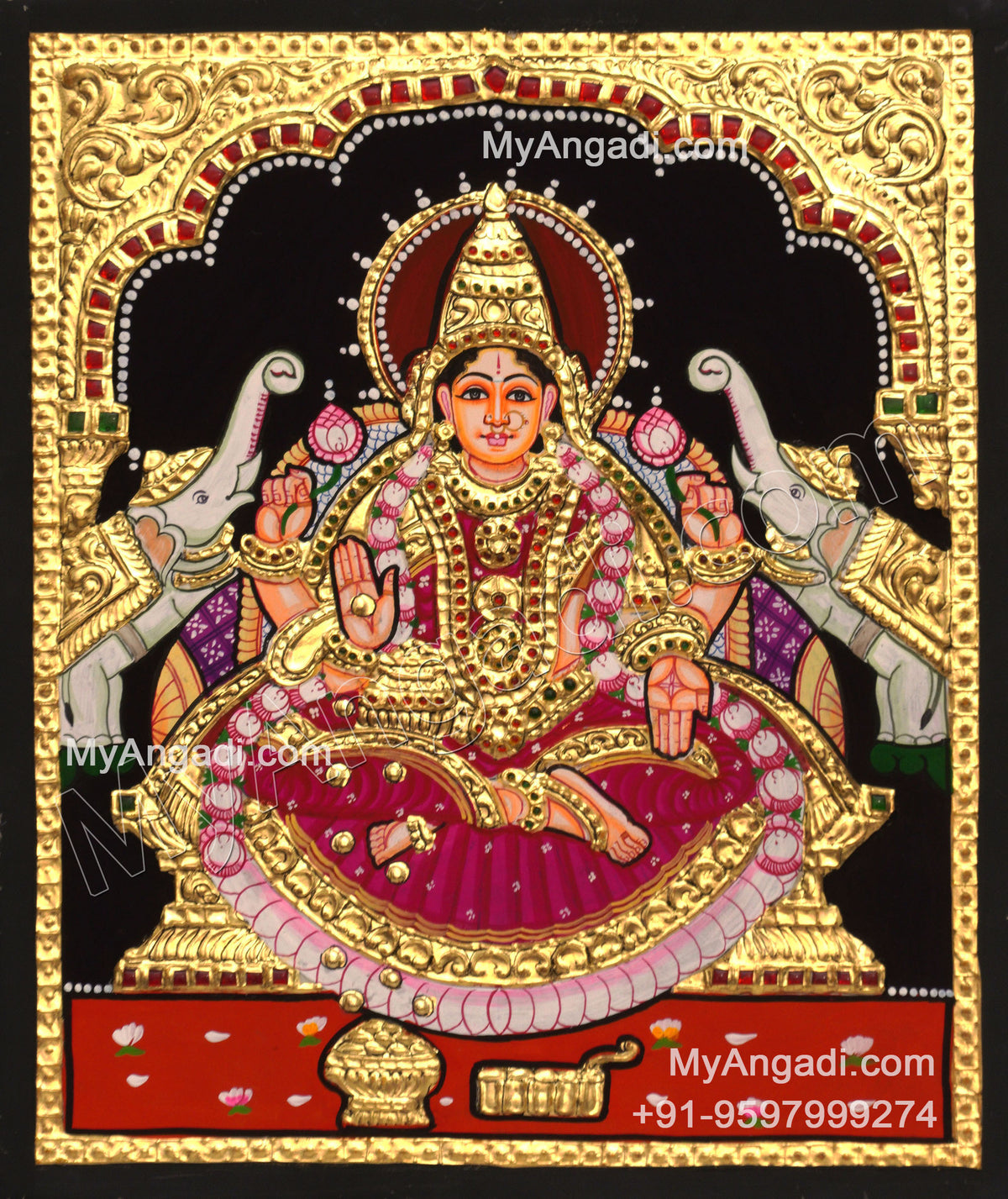 Gajalakshmi Tanjore Paintings