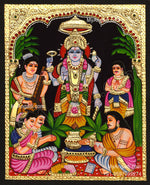 Sathya Narayana Swami Tanjore Painting