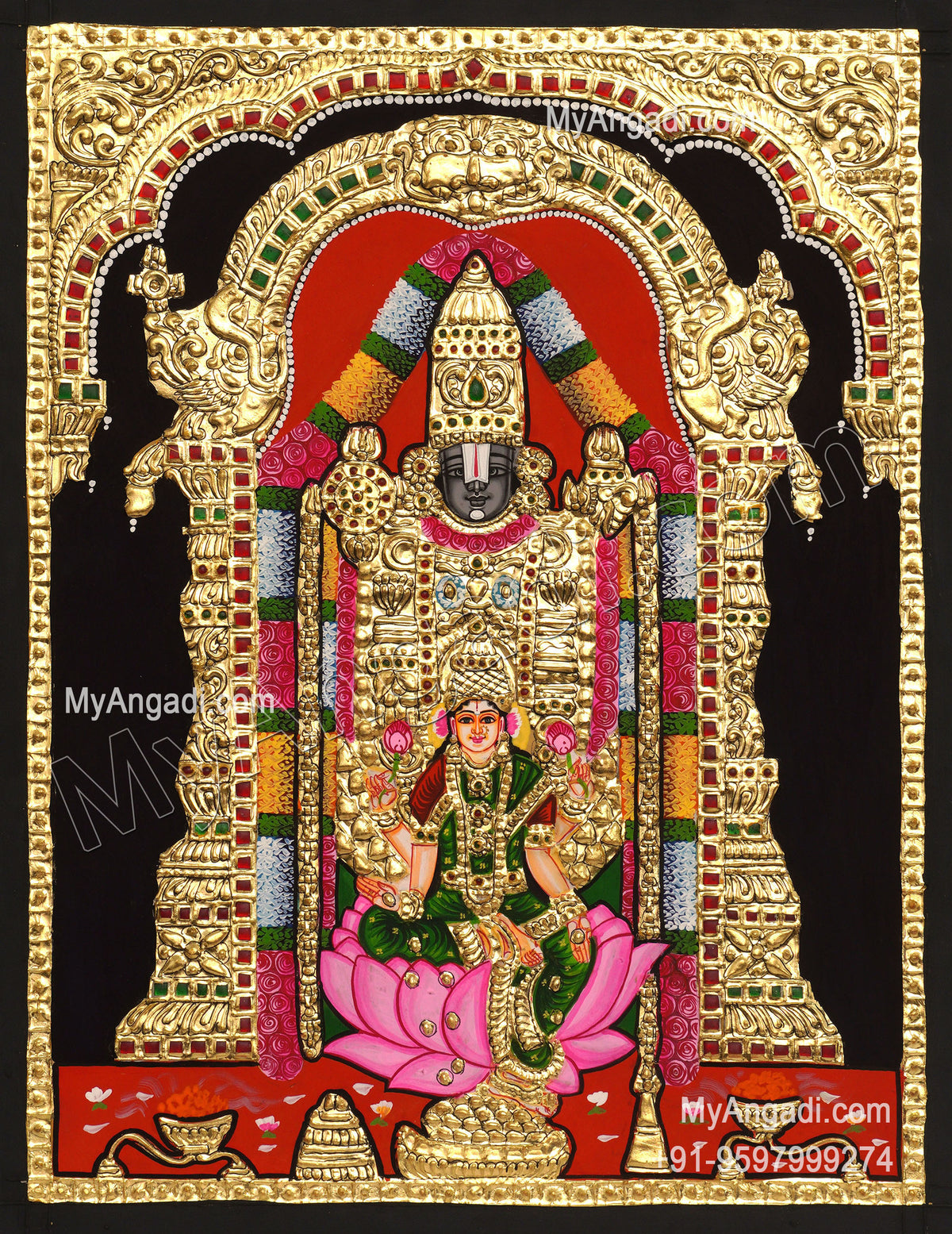 Perumal Lakshmi Tanjore Paintings
