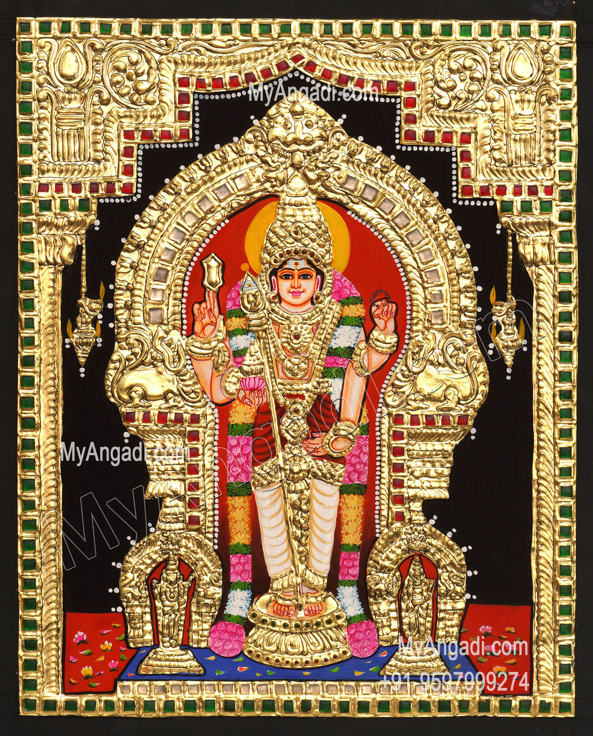 Thiruchendhur Murugan Tanjore Paintings