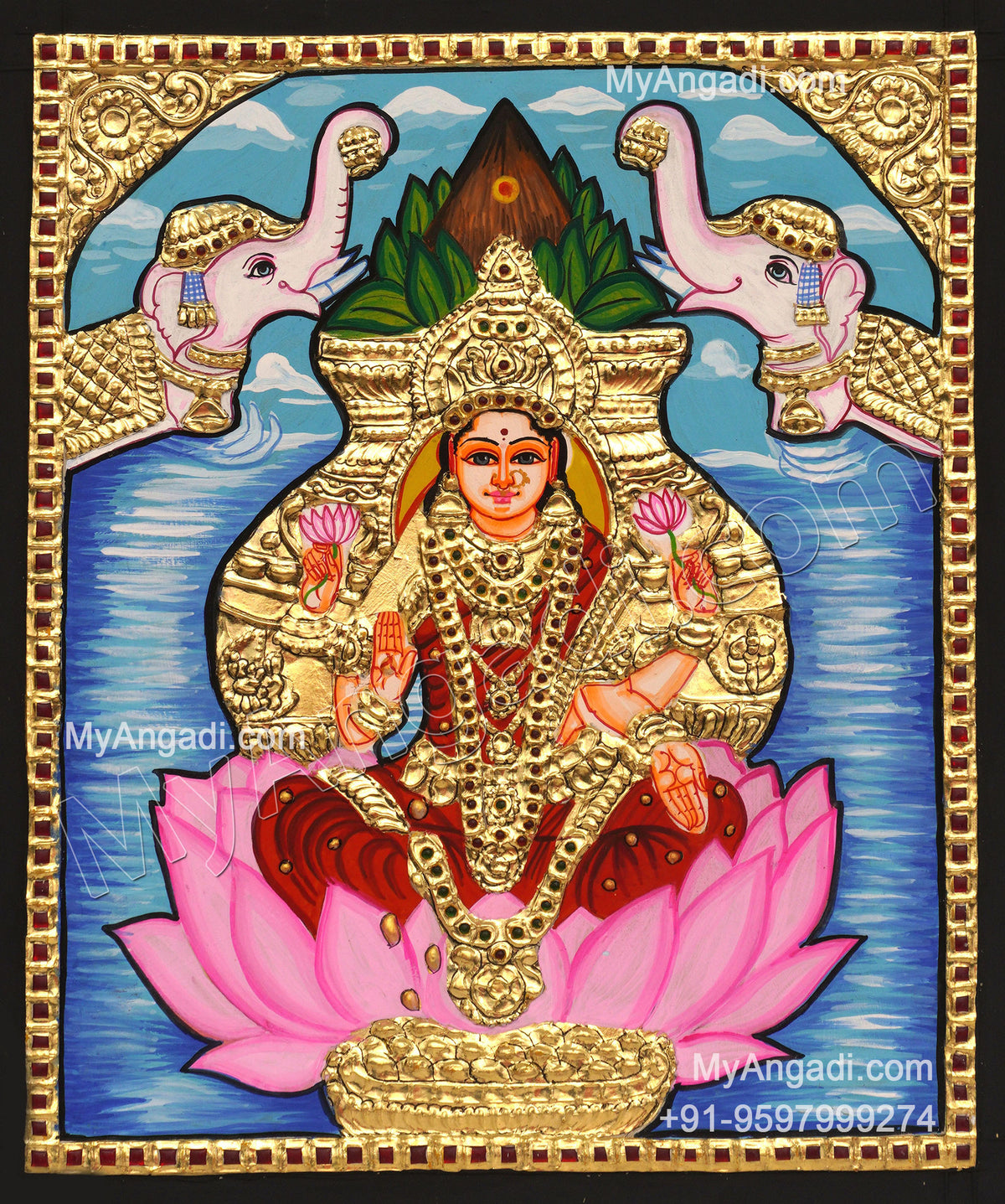 Varalakshmi Tanjore Painting