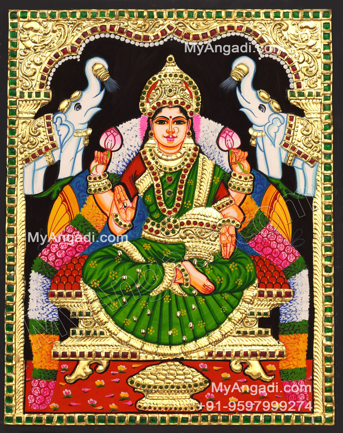 Gajalakshmi Tanjore Paintings