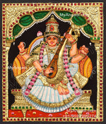 Saraswathi3D Tanjore Painting