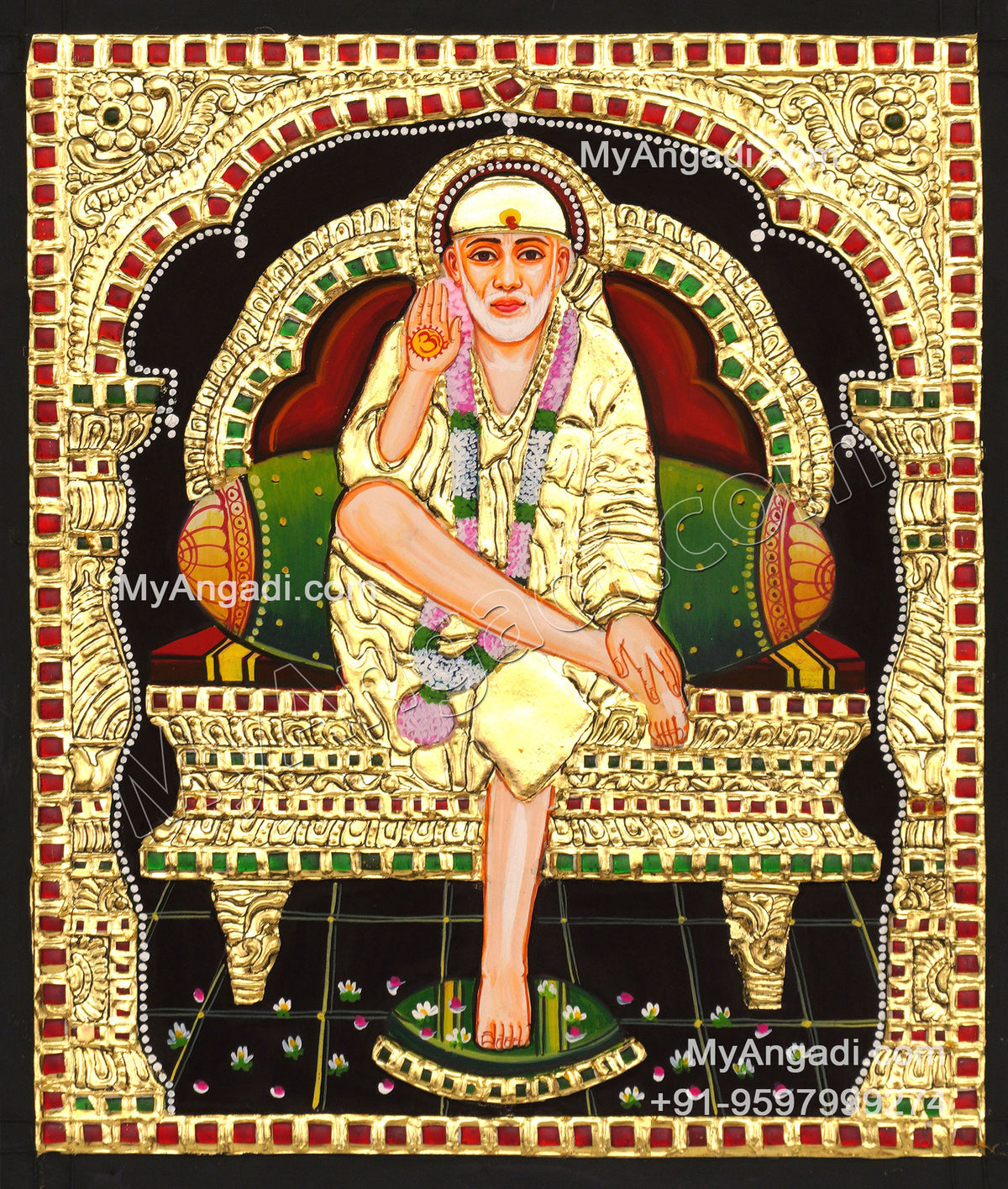 Saibaba Tanjore Painting