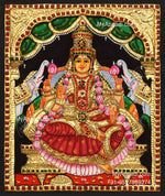 Gajalakshmi 3d Embossed Tanjore Painting