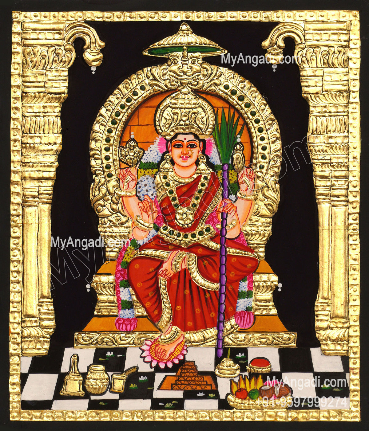 Lalitha Devi Tanjore Painting