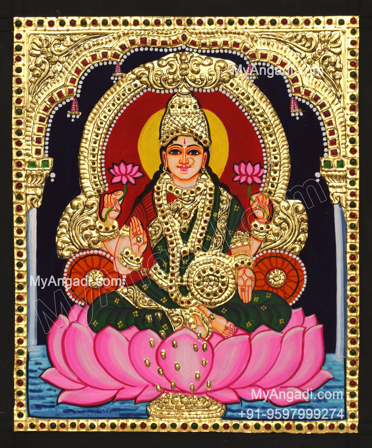 Lakshmi Devi Tanjore Paintings