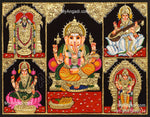 5 PanelTanjore Painting