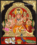 Shiva Family Tanjore Paintings