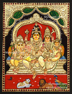 Shiva Family Tanjore Painting