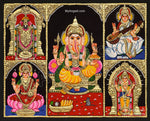 5 PanelTanjore Painting