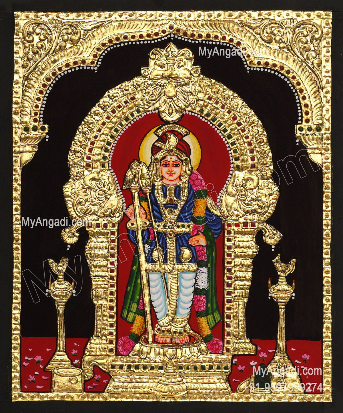 PalaniMurugan Tanjore Painting