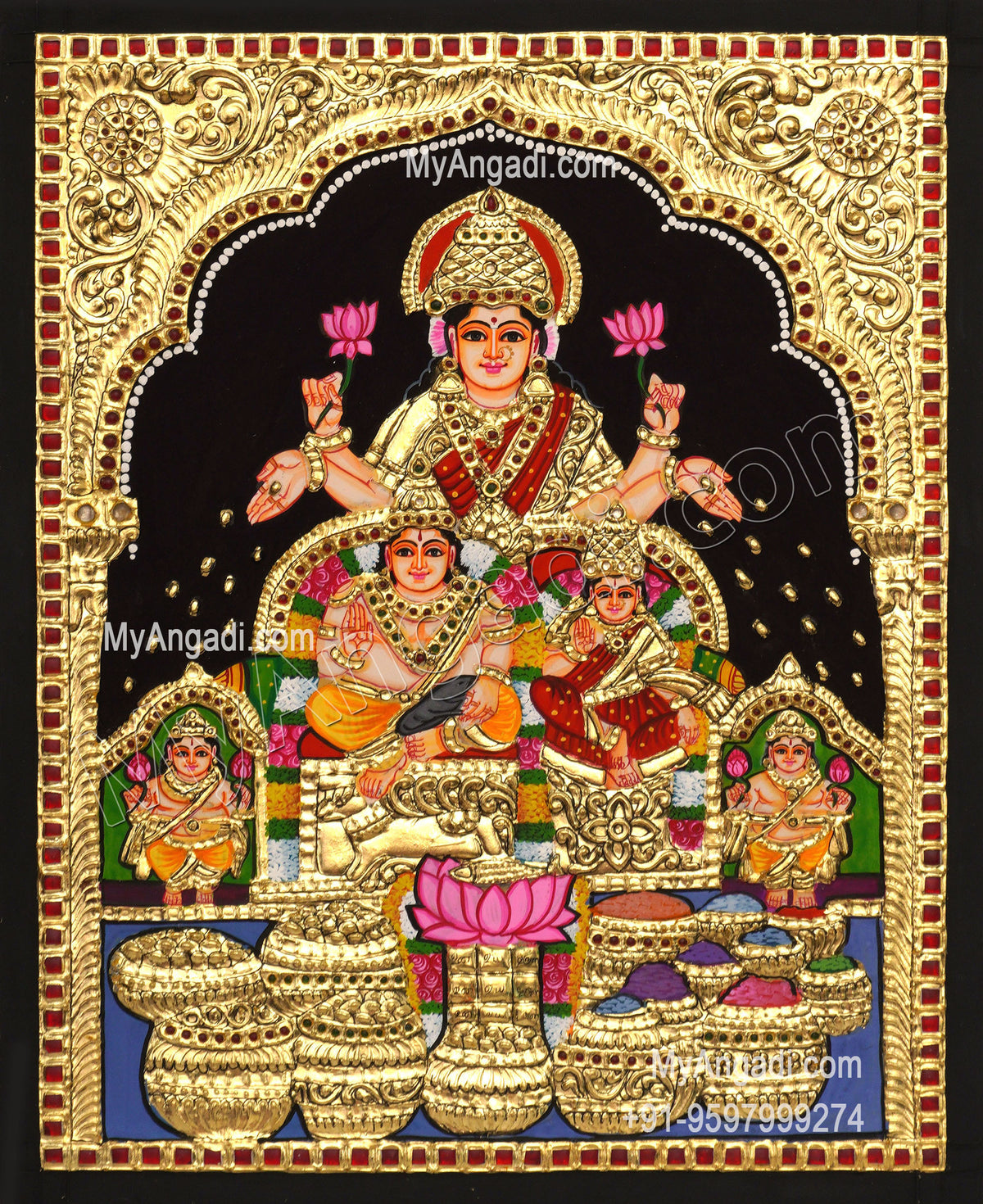 Kubera Lakshmi Tanjore Paintings