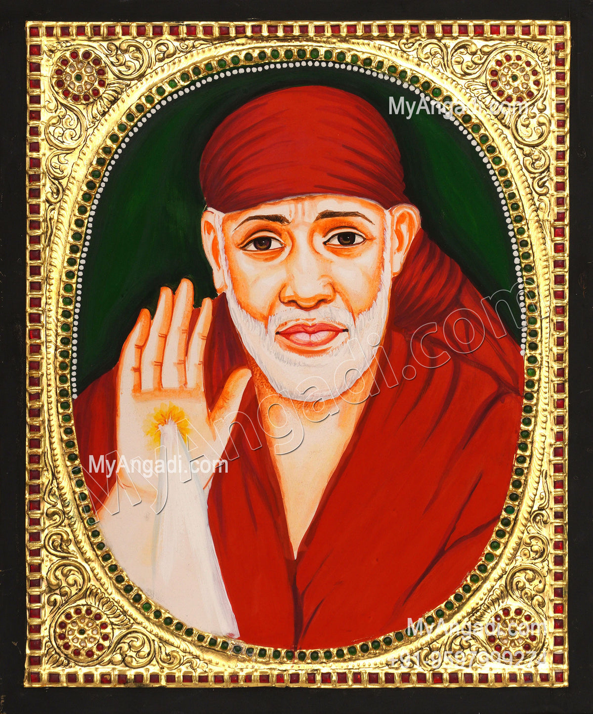 Saibaba Tanjore Painting