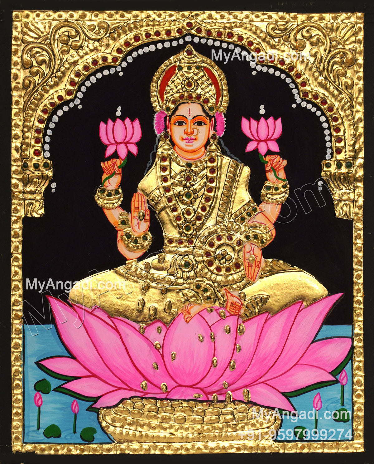 Mahalakshmi Tanjore Painting