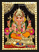 Ganesha Small Tanjore Painting