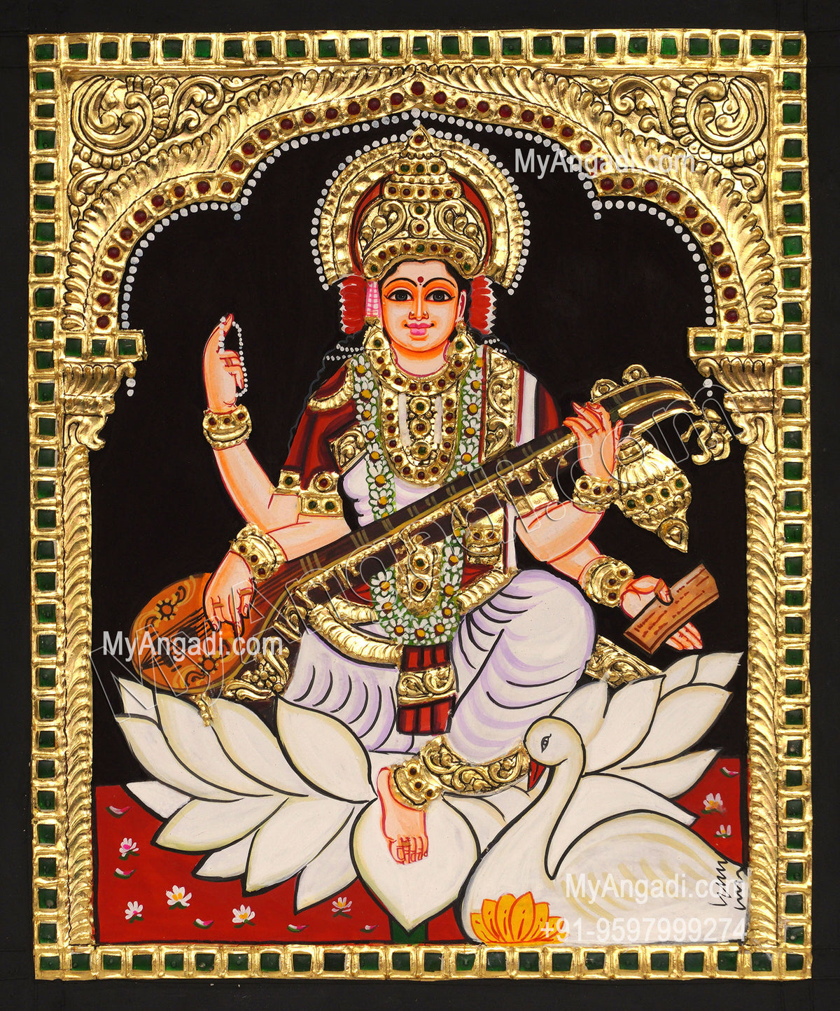 Saraswathi Tanjore Paintings