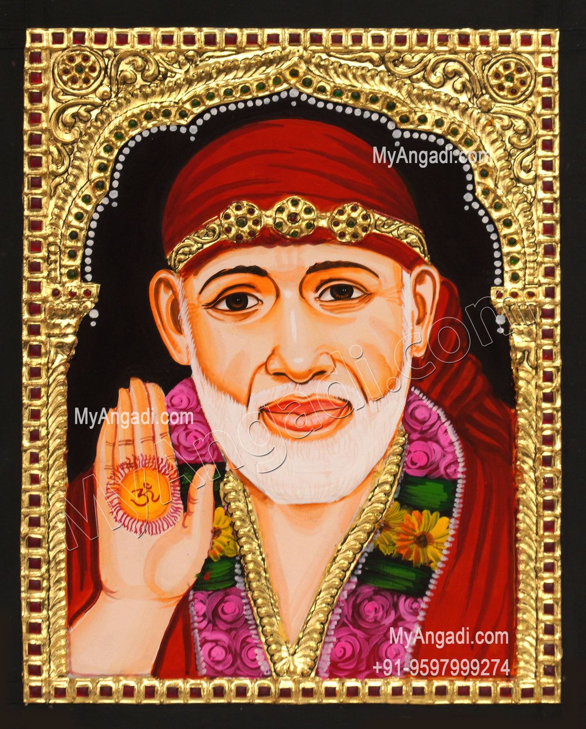 Shirdi Saibaba Tanjore Painting
