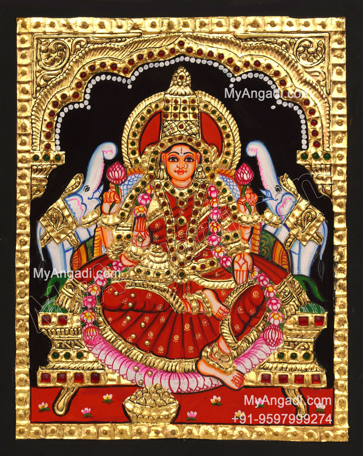 Gajalakshmi Tanjore Paintings