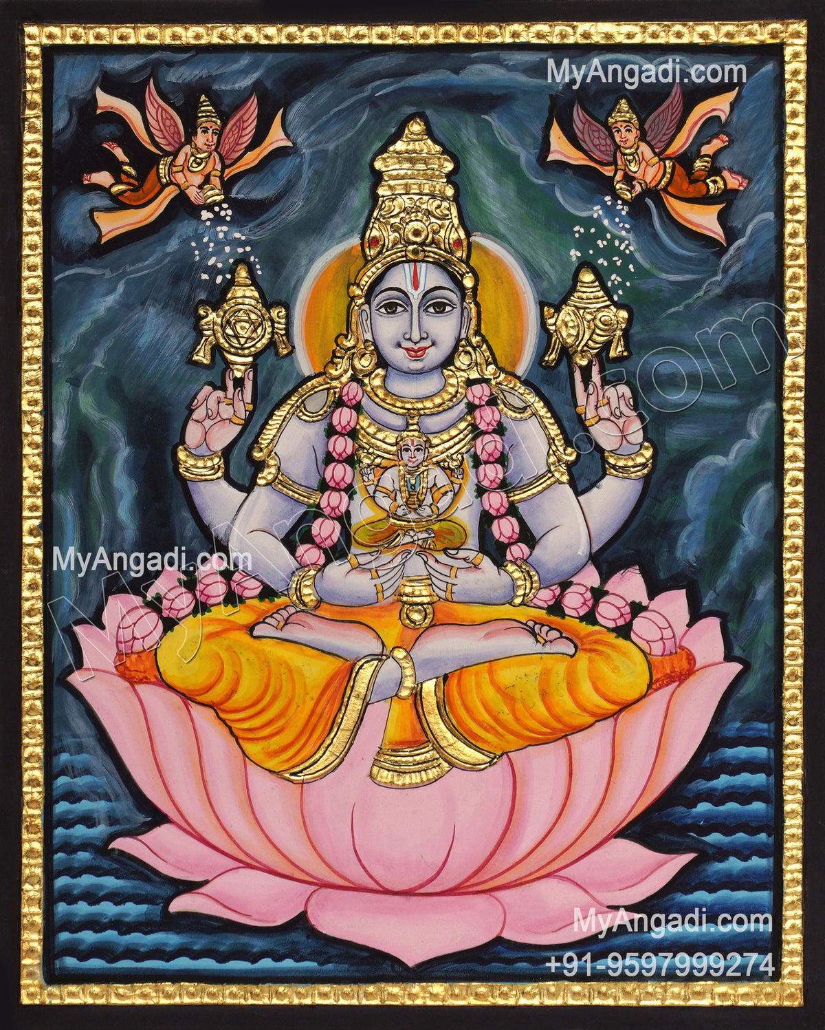Danwantari Tanjore Painting