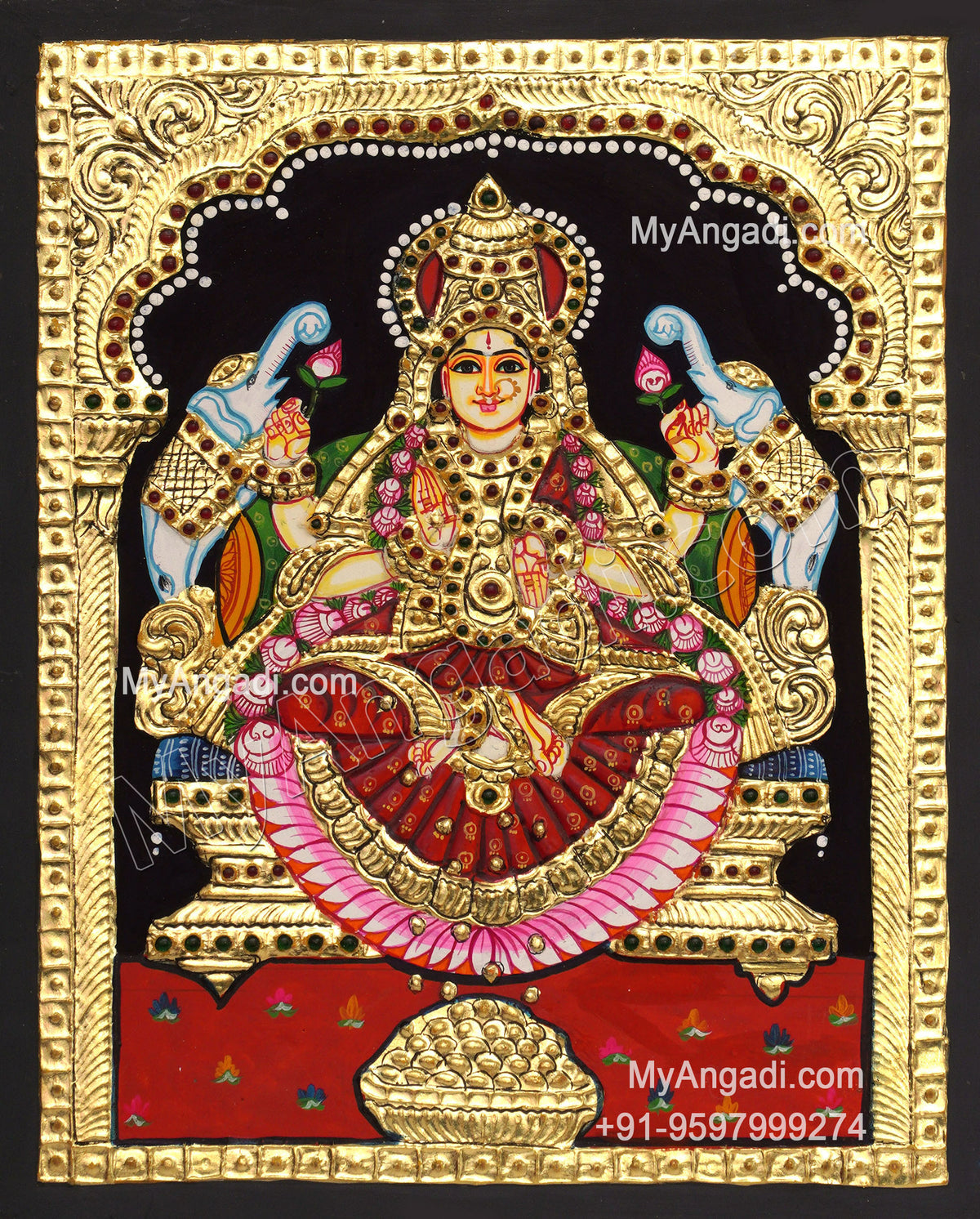 Gajalakshmi Tanjore Paintings