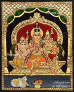 Shiva Family Tanjore Paintings