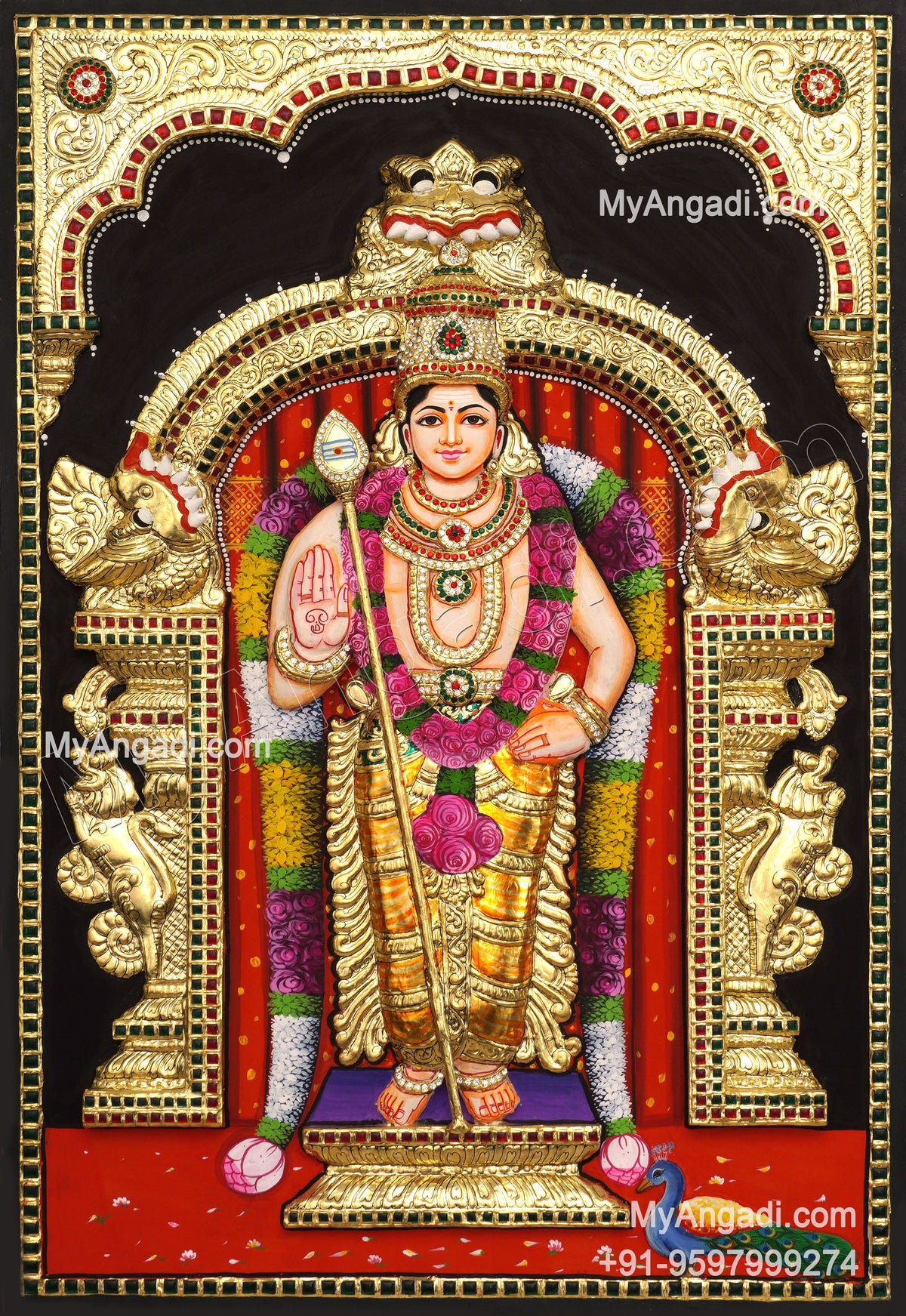 Murugan 3D Tanjore Paintings