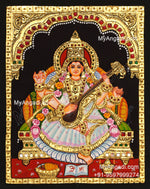 Saraswathi Tanjore Painting