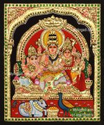 Shivan Family Tanjore Painting