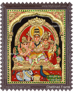 Shivan Family Tanjore Painting