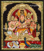 Shiva Family Tanjore Paintings