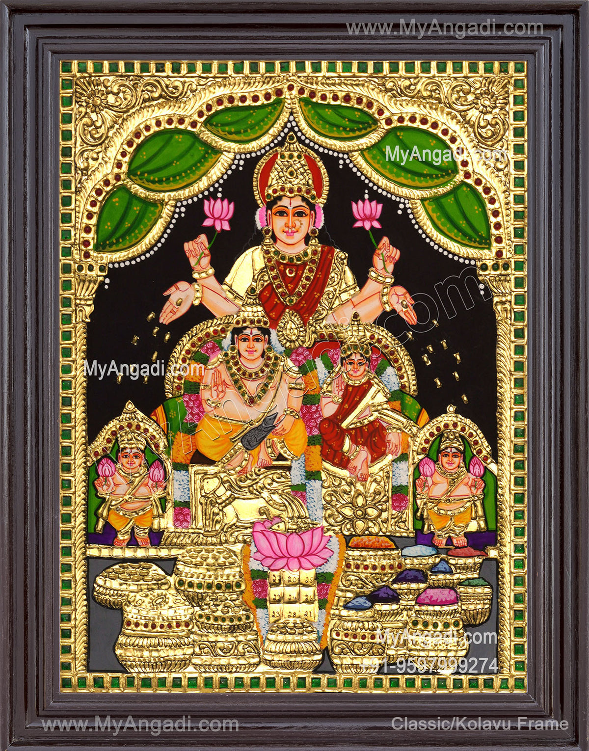 Kuber Lakshmi Tanjore Painting