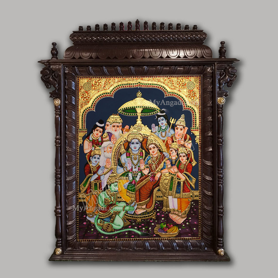 Ramar Pattabhisekam Tanjore Painting