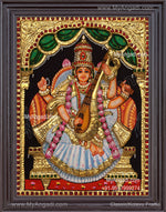 Saraswathi 3D Tanjore Painting