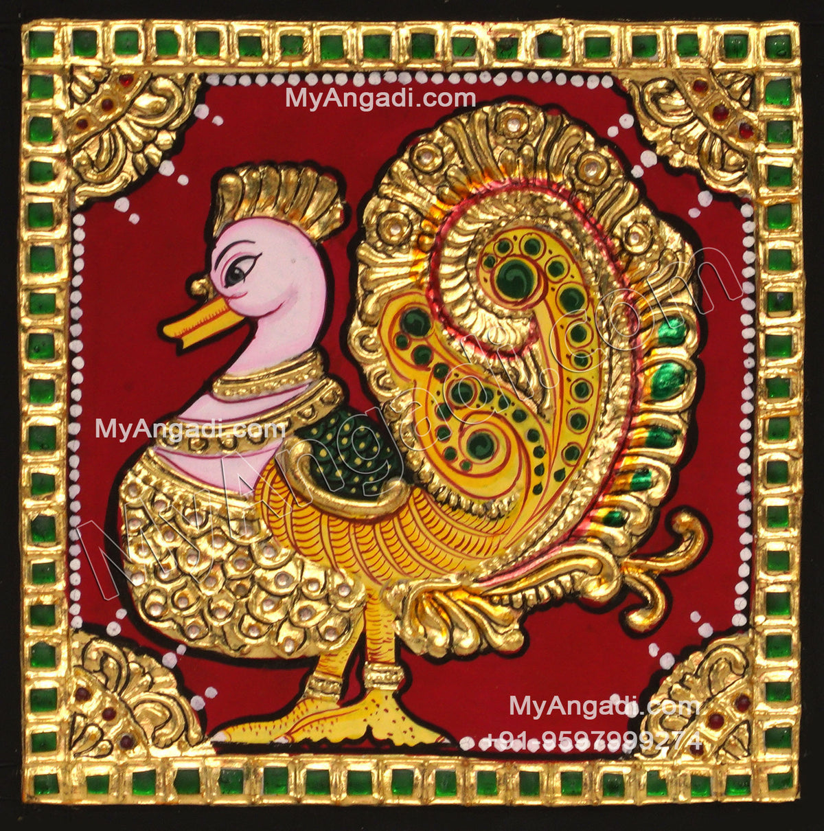 Peacock Tanjore Paintings