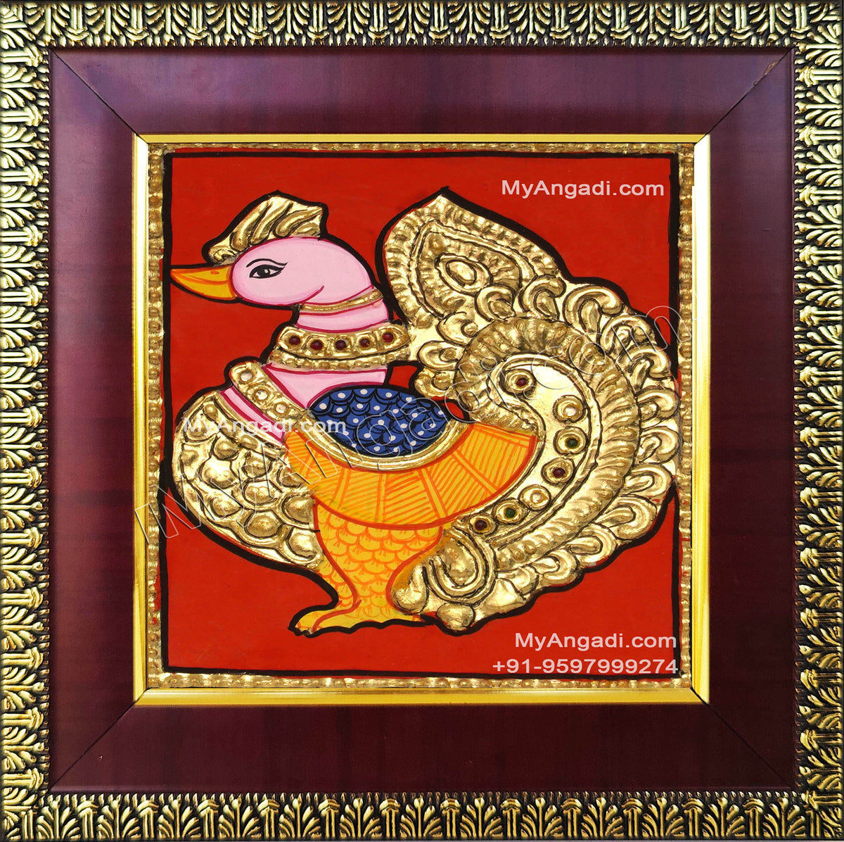 Swan Tanjore Painting